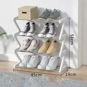 DS PROMO SPESIAL MURAH Rak Sepatu Model Zigzag / Z Shape Shoe Rack 3 & 4 Layer SHENAR