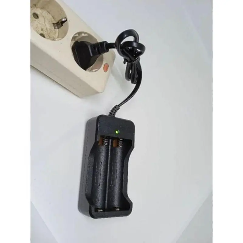 GH Dekstop Batre 18650 Recharger Batery 18650 2in1 Charger Batre 2 Slot 2
