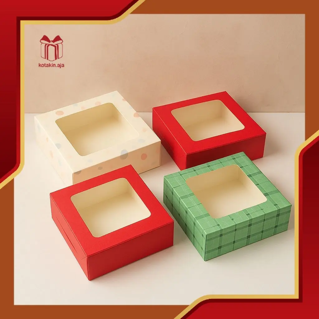 (5pcs) Box Hampers / Box Cake / Kotak Kue / Box Kue / Box Nasi / Box ...