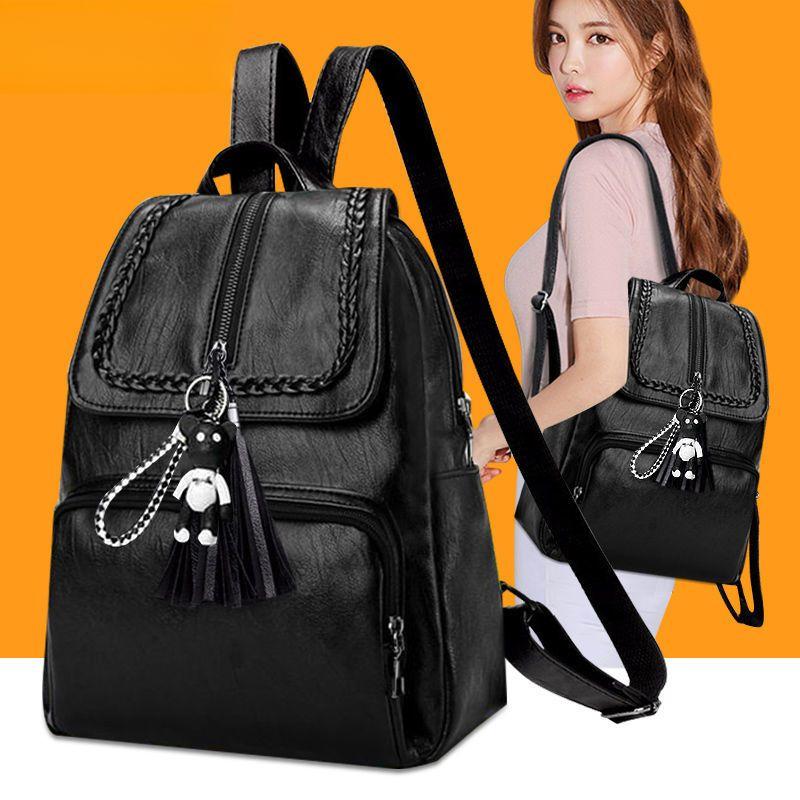 Women's Backpack 2024 New Fashion Versatile Korean Style Trendy - TikTok Shop Philippines