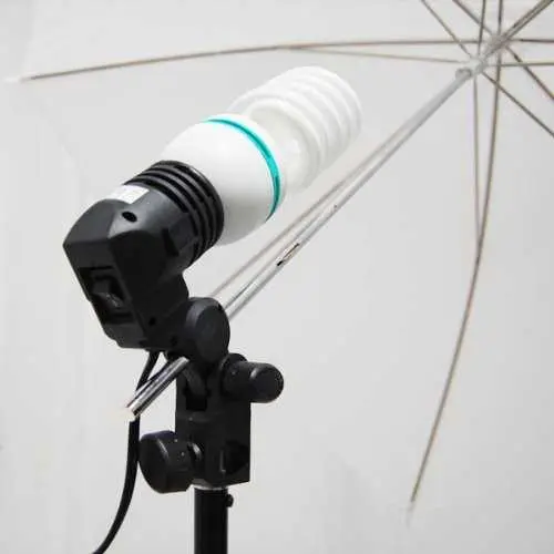 TaffSTUDIO Lamp Holder Lampu Foto Soket E27 dengan Dudukan Payung - HQ-DZ1 0
