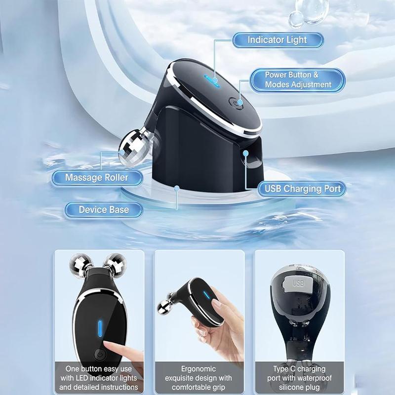 Product Introduction of 3D Roller Massager, Facial Beauty Instrument, Professional Facial Massage Tool for Women & Men, Personal Care Appliances 2