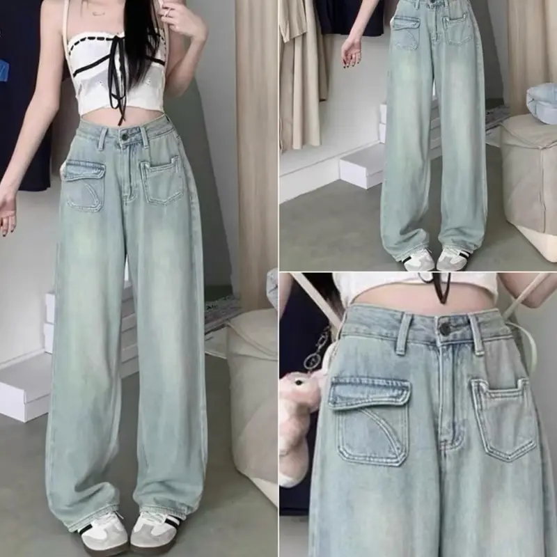 [MỚI] 2 PHIÊN BẢN [NẤM] VÀ [DÀI] QUẦN JEANS SUÔNG PHỐI ĐAI CÁ TÍNH NĂNG ĐỘNG TRẺ TRUNG HOTTREND Women 5