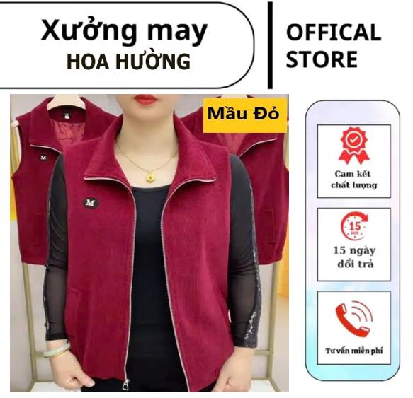   H&T-11  Áo Khoác Kiểu Nữ  sát nách    Chất Nhung Tăm Lịch Thiệp 