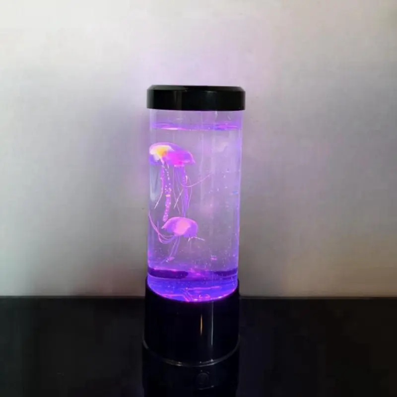 Jellyfish Design USB Powered Night Light, 1 Count Color Changing Aquarium Light, Desk Lamp for Home Room Bedroom Office, Home Decor 7