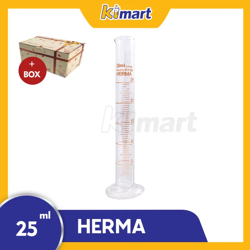 MEASURING CYLINDER GELAS UKUR KACA  GELAS TAKARAN HERMA  10 ml 50 ml 100 ml 25 ml EXTRA BUBBLE WRAP ALAT LAB 5