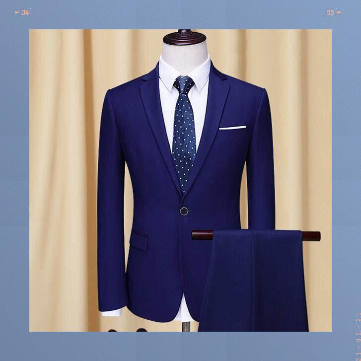 Bộ vest nam dáng ôm cho đám cưới, bộ 2 hoặc 3 món gồm áo blazer, áo ghi lê và…