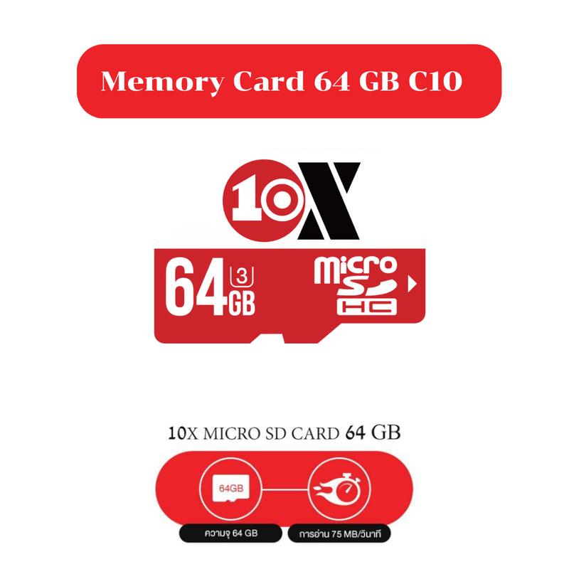 LIVE! [เมม 64] Memory Card 64GB C10 ของแท้ ประกันศูนย์ไทย บันทึกได้นาน ...