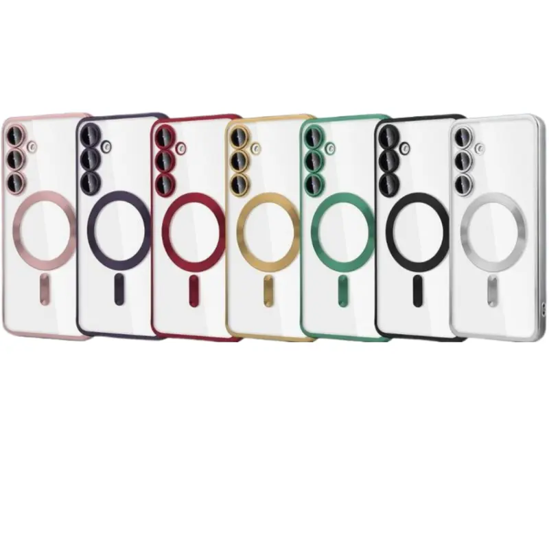 Case Magsafe Kompatibel Untuk HP Samsung A55 5G A05s A05 A35 A15 5G A16 Softcase Support Wireless Charging Anti Scratch Transparent 1