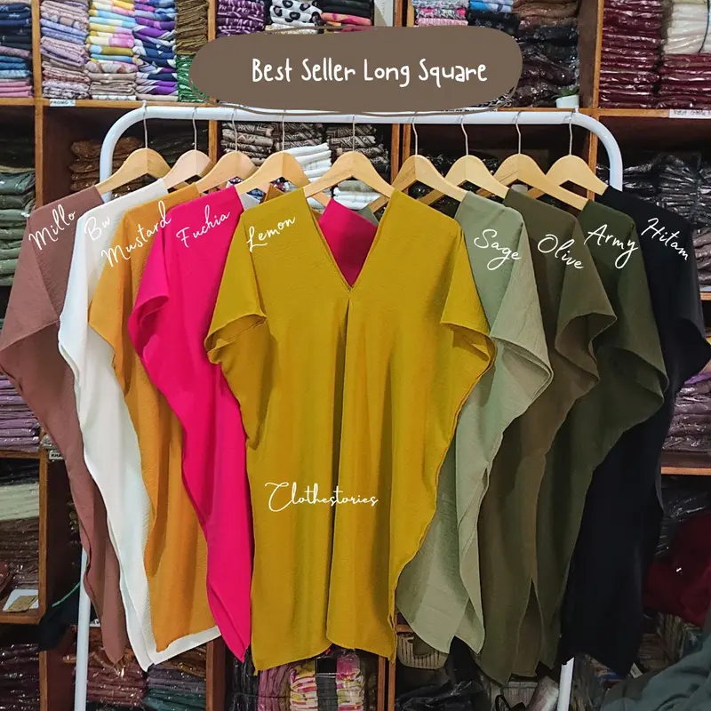 LONG SQUARE BLUS NAGITA CRINKLE AIRFLOW 4