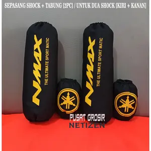 [COD] 2 set [sepasang sarung shock plus tabung] sarung shock belakang cover shock belakang Ohlins Yamaha NMax Aerox Xmax Honda Pcx Adv ktc Rcb Cover Shockbreaker Motor