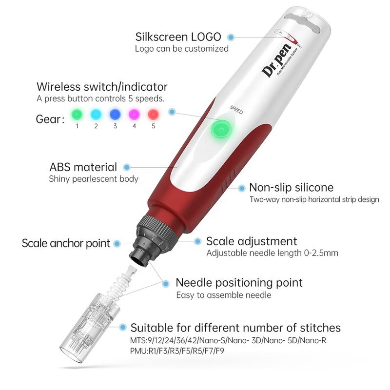 Product Introduction of Derma pen machine Dr.pen N2  micro needle supplier with good quality competitive price for home and salon use 11