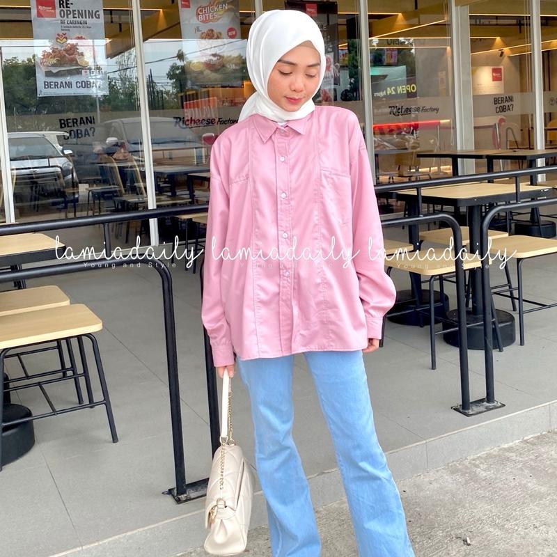 Lamiadaily Hana Blouse - Kemeja oversize 2