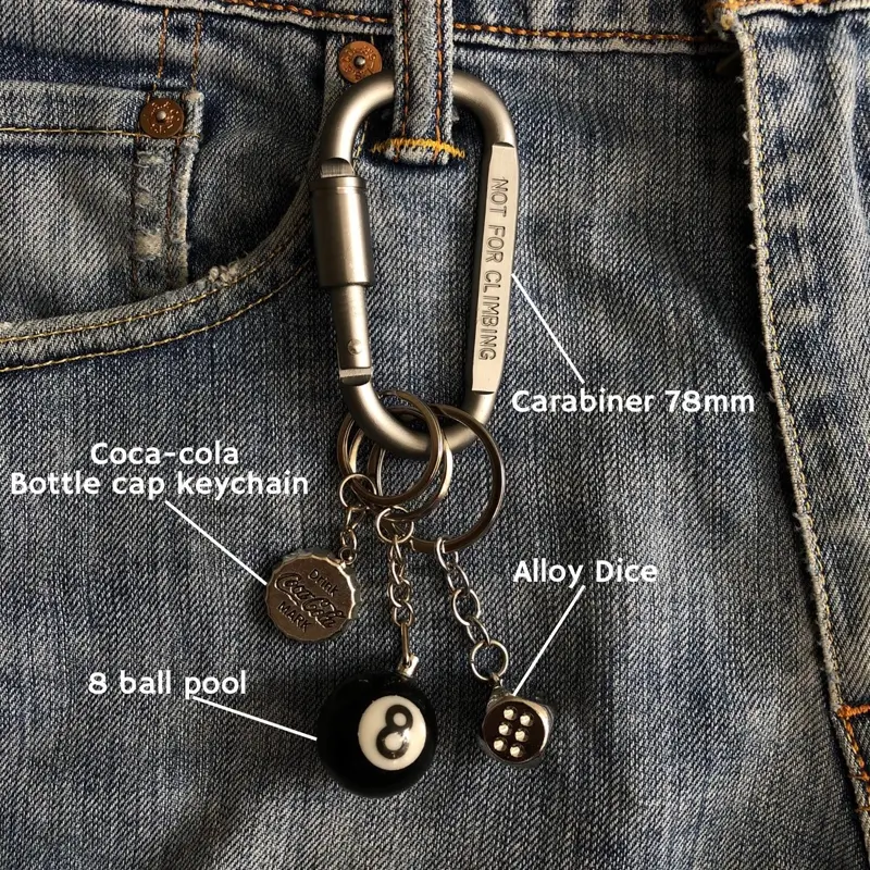 Carabiner Keychain Kalcer Gantungan Kunci Skena Aksesoris 3