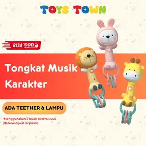 Mainan Bayi Rattle Tongkat Musik Kerincingan Krincingan Ada Teether Bisa Bunyi Lampu Toys