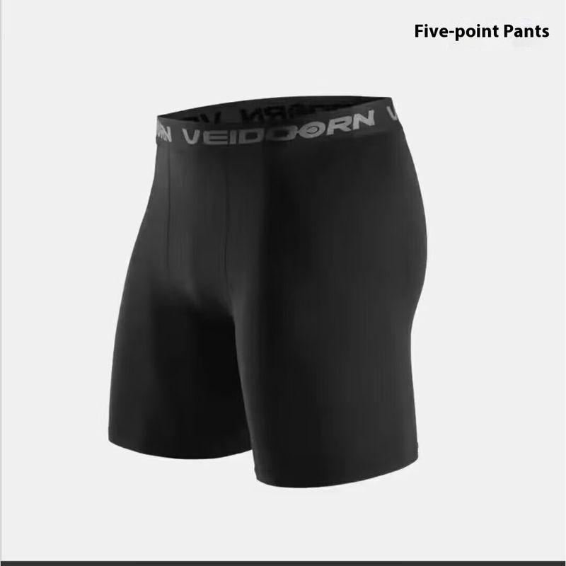 YAZHINIAO Quần short bó sát thể thao nam S-5XL đen trắng