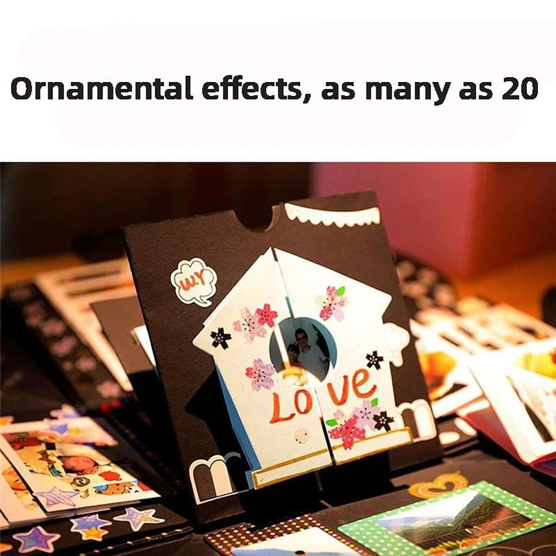 DIY Photo Album Explosion Box, 1 Box Romantic Surprise Gift Box, DIY Photo Album Surprise Box, Gift for Him/her, Decoration Items 7