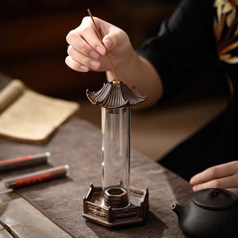 Tháp Xông Trầm Hương Chảy khói ngược Nhỏ Giọt từ Gốm Thủ Công - Decor, Decor Phòng