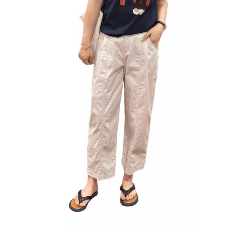 Quần Ống Côn Thường Ngày Ngoại Cỡ Cô Gái Đầy Đặn, Thiết Kế Mỏng, Thời Trang, Cạp Cao Mỏng, Quần Ống Xuông Dáng Rộng, Hàng Mới Về Mùa Hè 4
