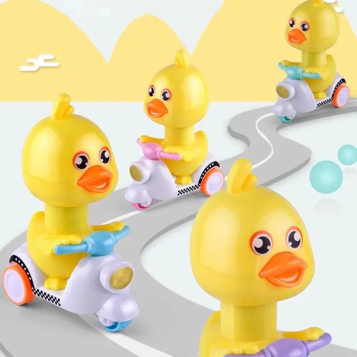 Vịt con đi xe máy vespa ấn là chạy bốc đầu cực cute . Vịt dành cho các bé từ 06 tháng tuổi đến 6 tuổi Đồ Chơi Sticker