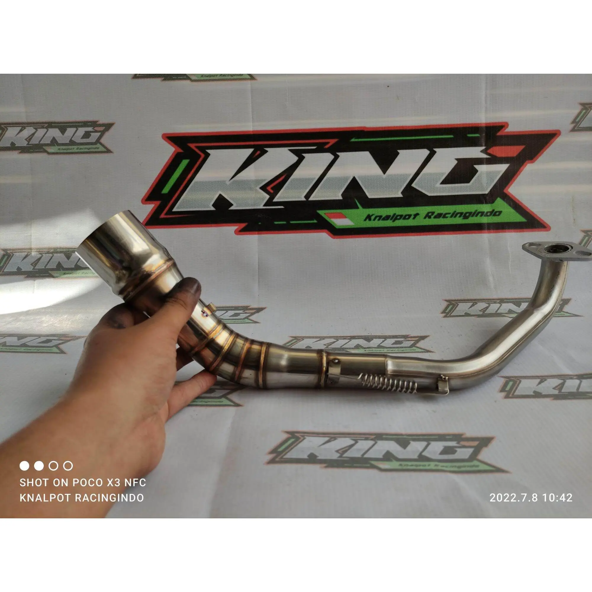 pipa leheran knalpot racing diameter inlet 50 mm bukan proliner cld rcb r9 aerox lama nmax lama pcx adv beat vario nmax xeon mio gear mio j dan masih banyak lagi Motorcycle