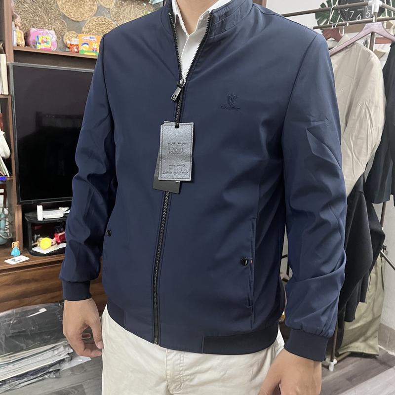 Product Introduction of Áo Khoác Nam Trung Niên Trung Tuổi Quảng Châu Cao Cấp Cô Tầu Lót Nhung, Lót Lụa Menswear Tay Dài Jacket Cổ Cao 4