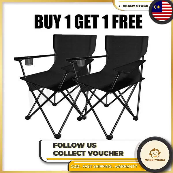 【Buy One Get One Free】XXL Camping Chair Foldable Chair Outdoor Table And Chair Set Outdoor Chair Kerusi Camping Lipat Kerusi Healing