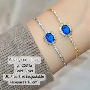 Gelang Serut Diana Mata Biru Safir GLR-153