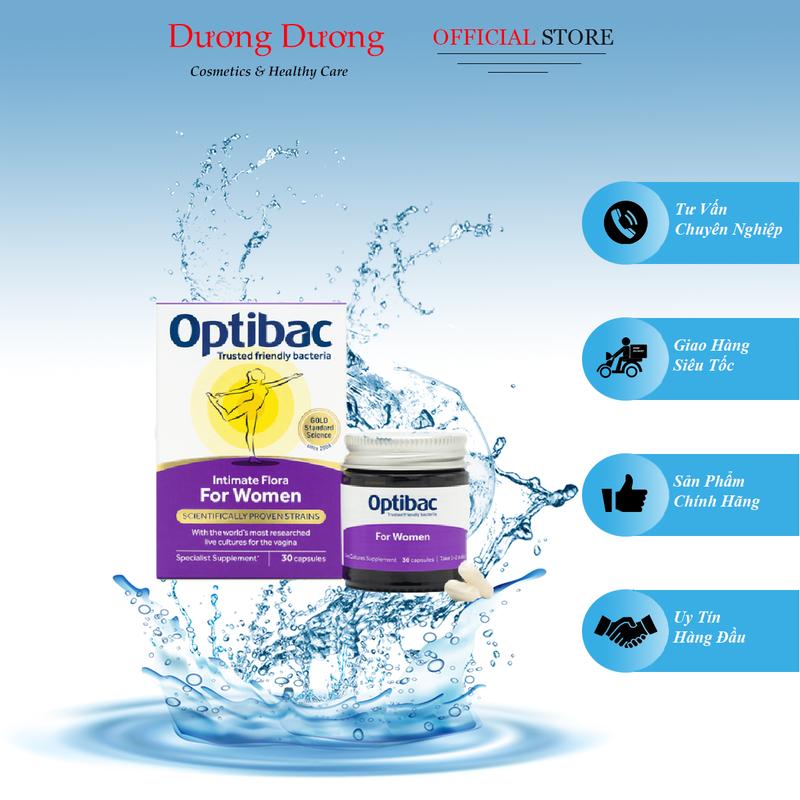   Mẫu Mới  Viên Uống Men Vi Sinh OptiBac Probiotics Tím 30 Viên Dành Cho Phụ Nữ 