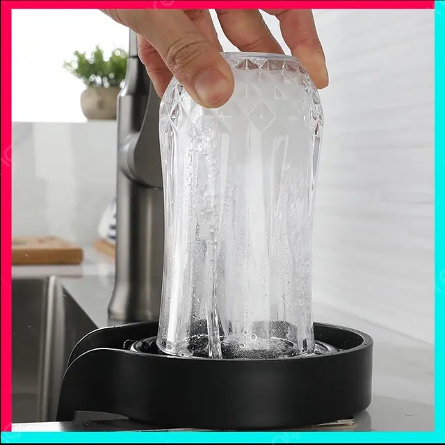 Bộ Dụng Cụ Rửa Ly Cốc Vòi Phun Nước Tự Động Tiện Lợi Sạch Sẽ 1