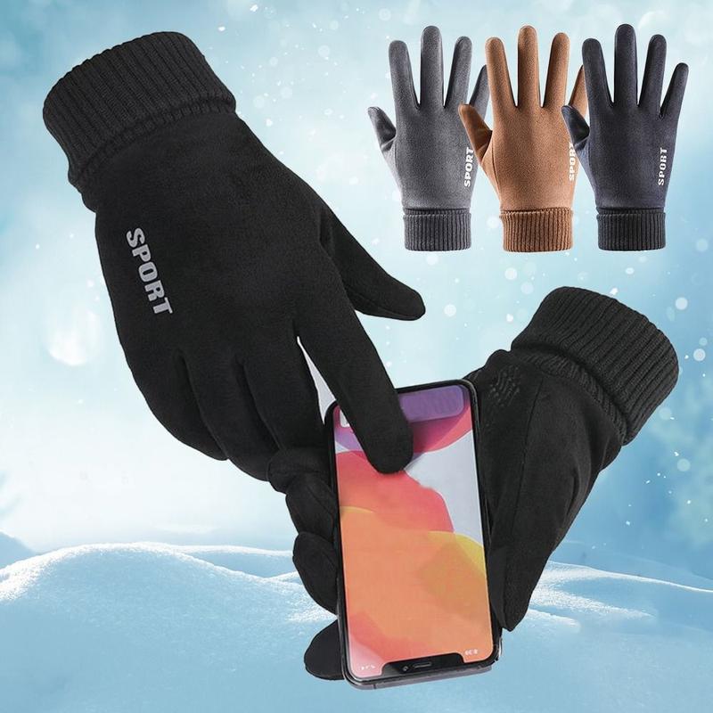 Product Introduction of Men Skin-friendly Waterproof Windproof Winter Glove Warm Mittens Full Finger Gloves 14