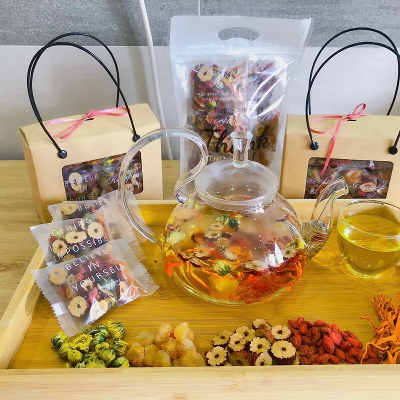 Trà Đông Trùng 7 Tự nhiên Tea Hữu cơ (đông trùng, kì tử, táo đỏ, long nhãn, hoa, hoa cúc, hoa nhài) Nước Trà Chè nướcuống túi tre duong tradong trunghathao trùnghạthảo ngủ ngon đẹp da táo tàu expert nhan giải độc mát gan thảo mộc dongtrung 7vi hồng nụ dàn 4