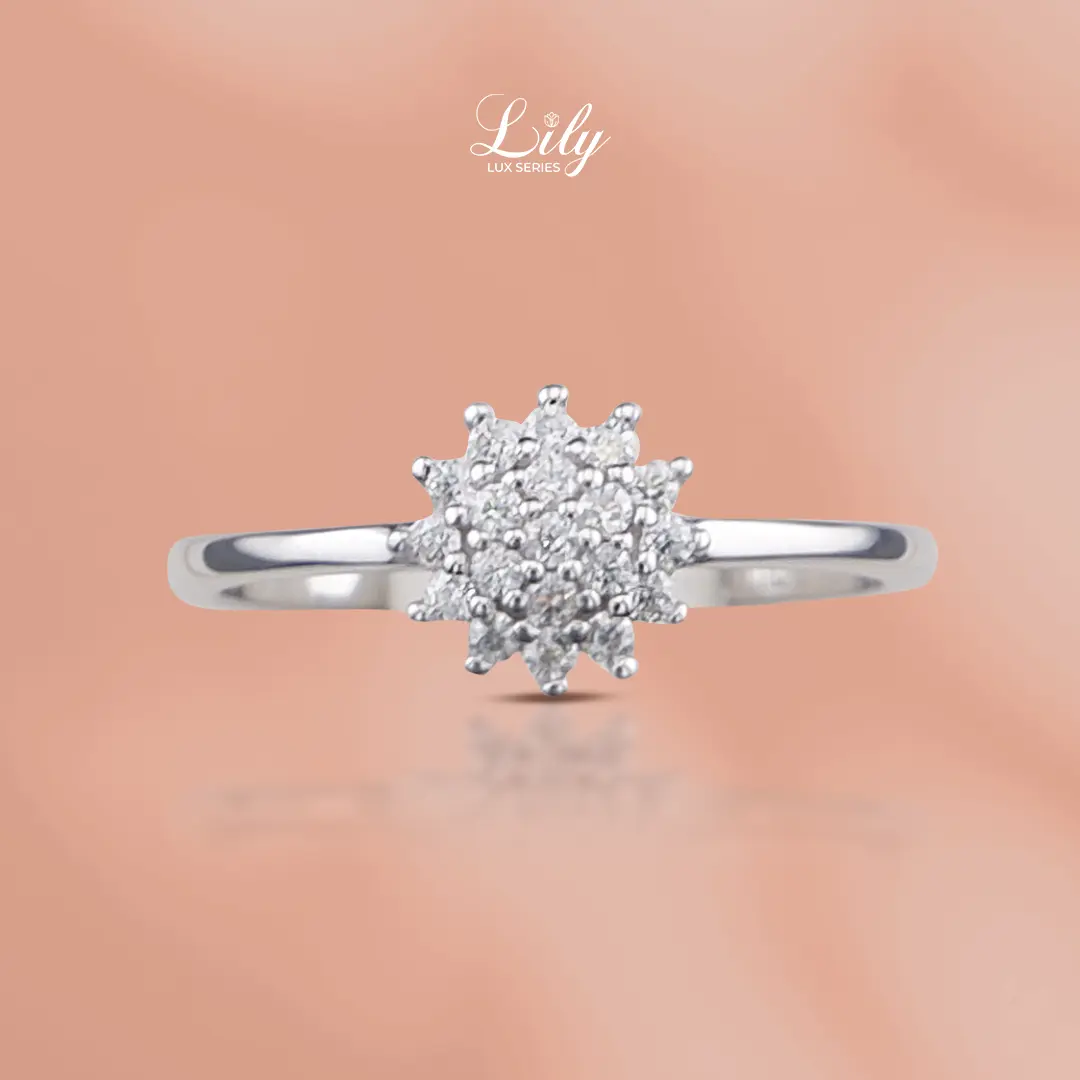 Sarai Cincin Wanita Moissanite Silver S925 Lily 0690/0744/0668/0812