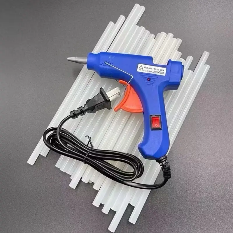 Dụng cụ gắn keo nến silicon size bé (Xanh) + Tặng 10 cây keo Silicon nến 1