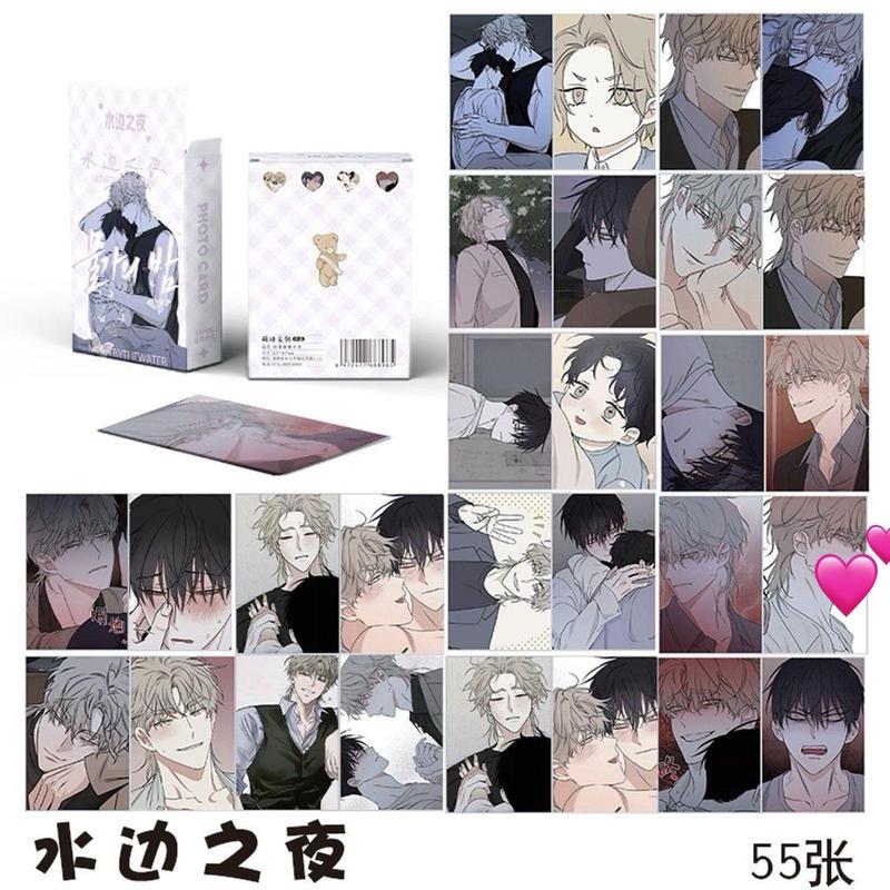 Hộp 55 thẻ ảnh Low Tide in Twilᶖght lomo card mẫu anime manga hologram Korean Comics BL Manhwa BoyLove siêu đẹp