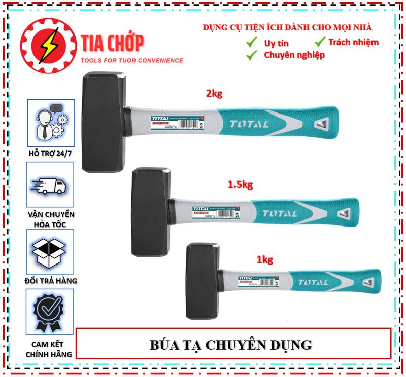 Búa tạ  Búa đập đá Trọng lượng đầu búa: 1kg 1,5kg 2kg THT7210006 THT7215006 THT7220006 THSTH61500