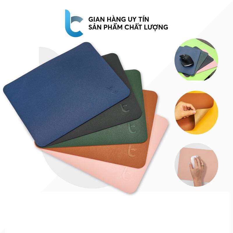 Miếng Lót Chuột Da Lucas Mouse Pad Cao Cấp Chống Nước Mịn Lì Di Chuột Êm Mượt 27x21cm tam lot chuot