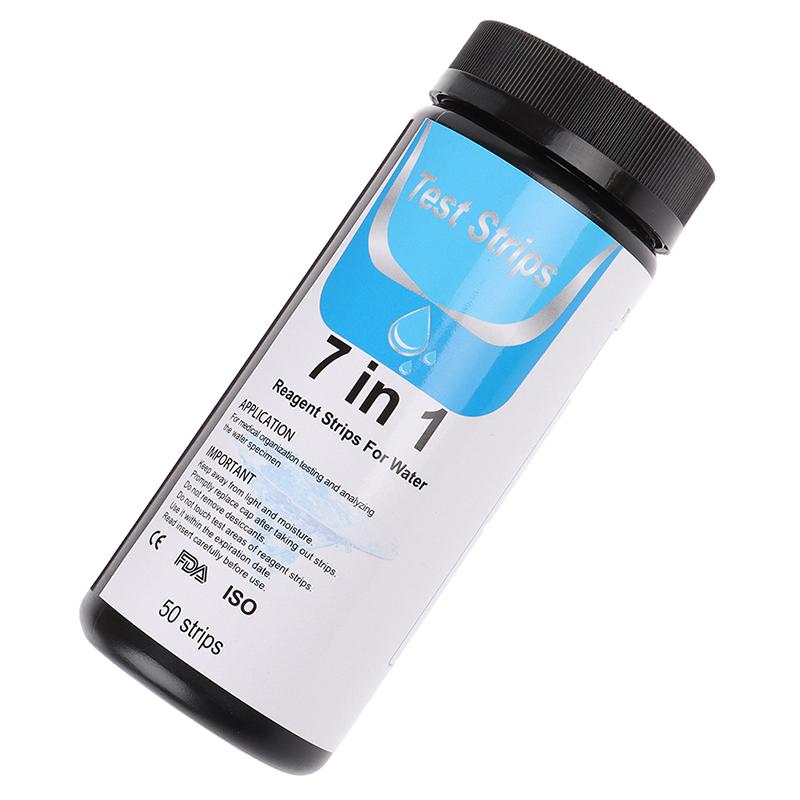 Product Introduction of 50pcs 7 in1 Aquarium Fish Tank Water Tropical PH Test Strips Kit Nitrite Nitrate 26