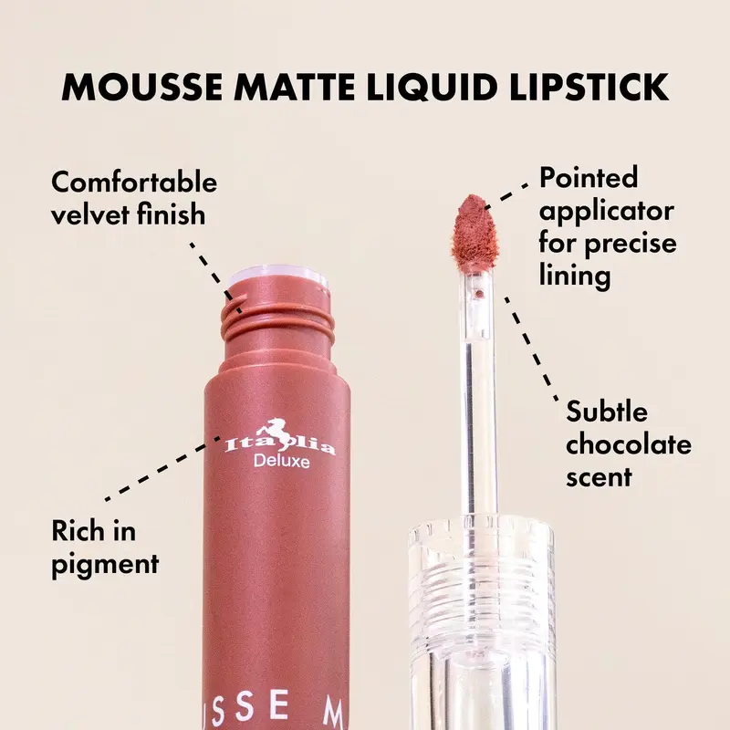 Son Kem Lì Italia Deluxe Mousse Matte Liquid Lipstick 3