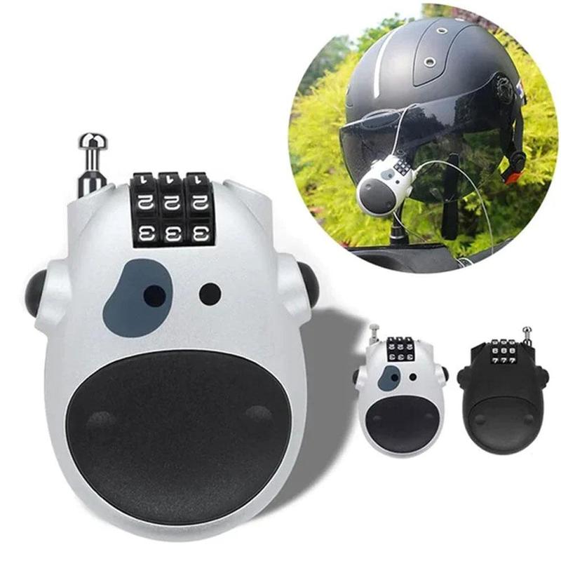 Product Introduction of Steel Wire Retractable Cable Lock for Motorcycle Helmets with Code Combination Security S3Y8 22