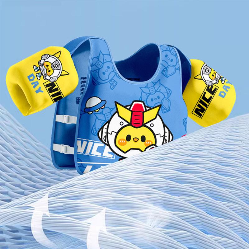 Product Introduction of Creative Float Summer Kids Swim Vest Airless Water Play Child Buoyancy Vest Cartoon Adjustable Swim Arm Ring Baby 36