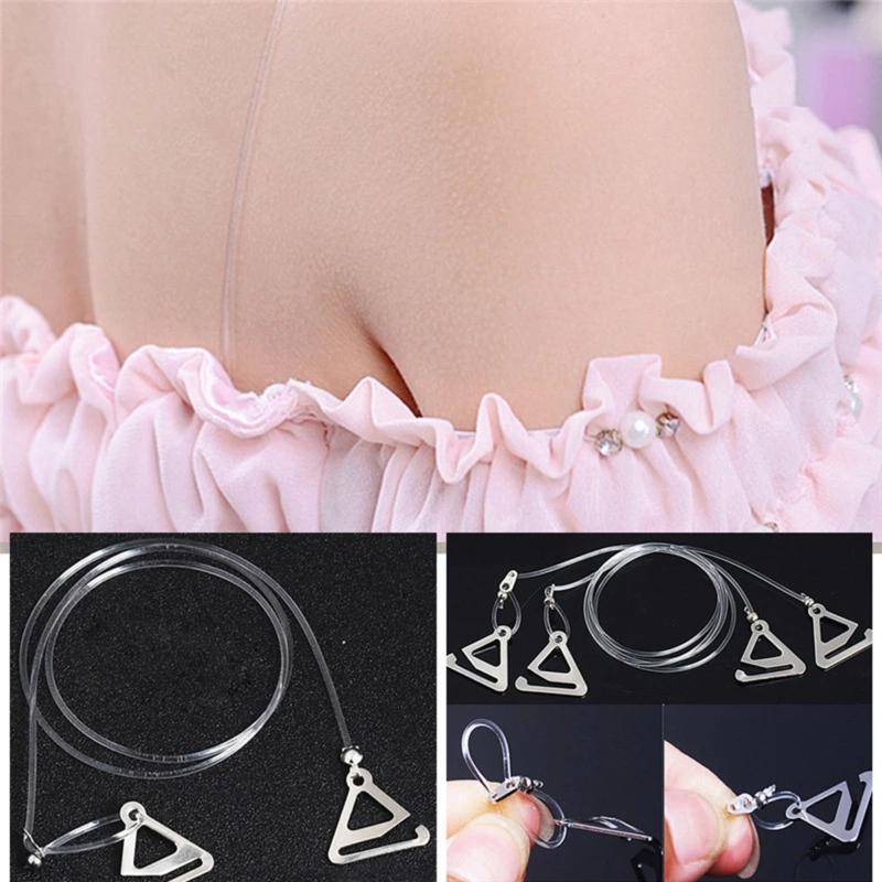 Dây Áo Ngực Silicon Trong Suốt, 1 Cặp, Trong Suốt Và Vô Hình, Có Thể Tháo Rời Và Điều Chỉnh, Dây Đeo Vai Áo Ngực, Dành Cho Phụ Nữ, Thắt Lưng Đàn Hồi, Phụ Kiện Thân Mật 1