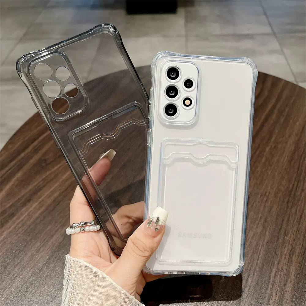 FOR ALL TYPE HP Softcase Slot Card Holder For samsung Galaxy A10S/M01S/A12/A30s/A50s/A32/A32/M32/A42/M42/A52/A52s/A22/A22s/A53/A33 5G/A51/A71/A72/A22/A20/A30/M10s/A13/A23/ A16/A06/4G/5G/M33/M53/A10
