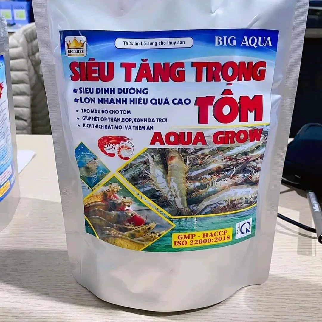 Tăng trọng tôm giúp tôm lớn nhanh, khỏe mạnh