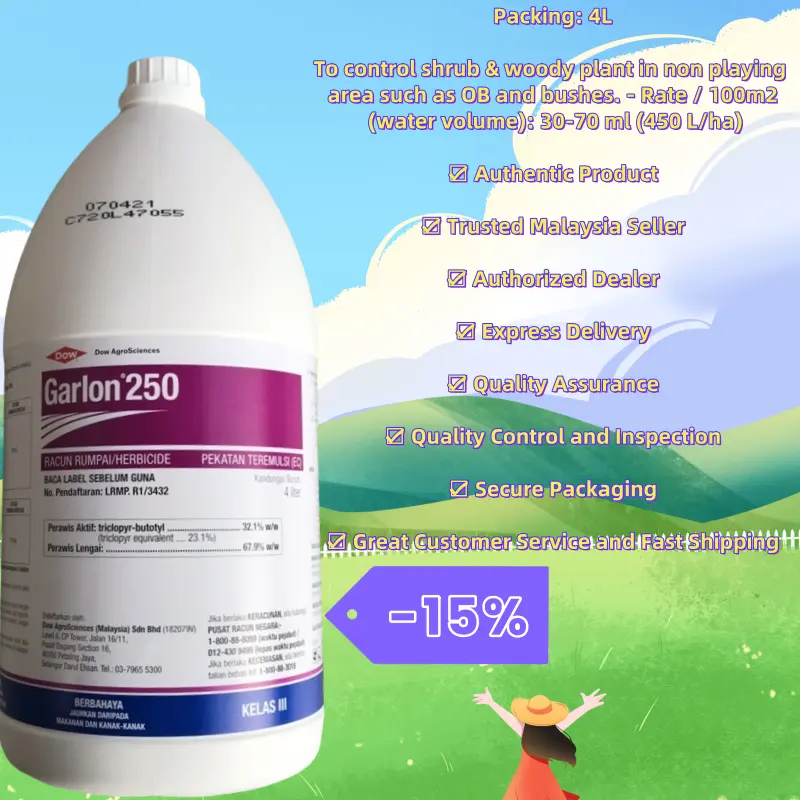 4L Garlon 250 poison tree/son Wood-triclopyr butotyl 500ml Garlon 250 Dow  herbicide-kill tree & Son Wood 500ml Dow Garlon 250/Cadet Garlon 250  herbicide dow100 % original herbicide/herbicide-kill trees and timber -  TikTok