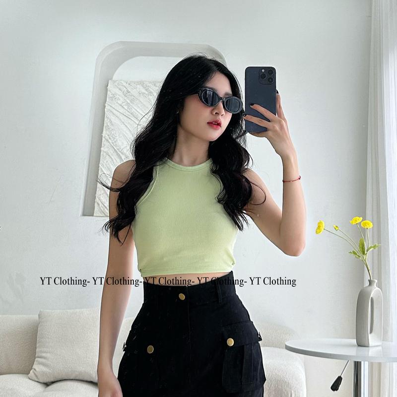 Áo thun croptop ba lỗ Y&T Clothing dáng ôm body cá tính Nữ Women 5