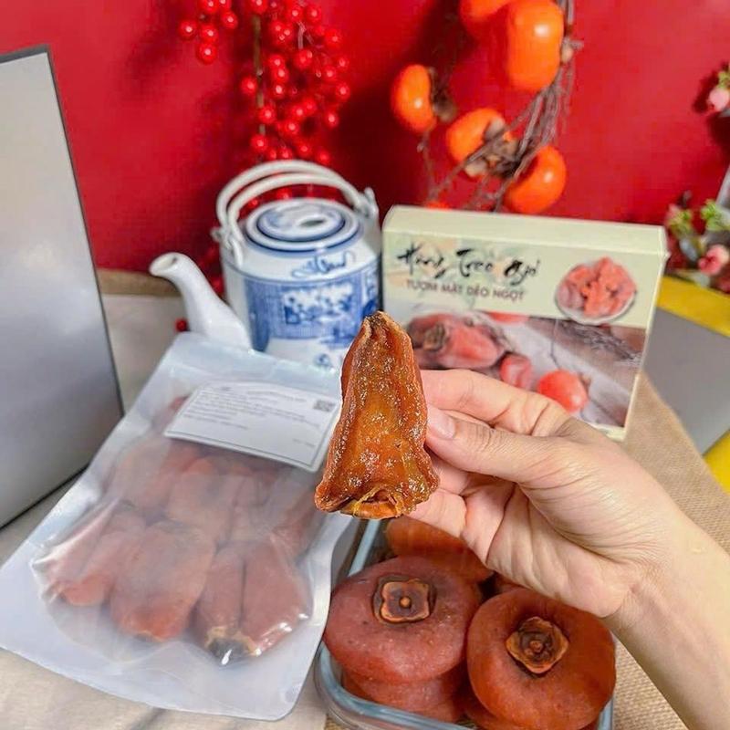 [Kèm hộp sang trọng biếu Tết] Hồng Treo Gió 500g Dẻo Ngọt Tươm Mật Không Đường - Snack Healthy - Thức Ăn Ăn Vặt Food 7