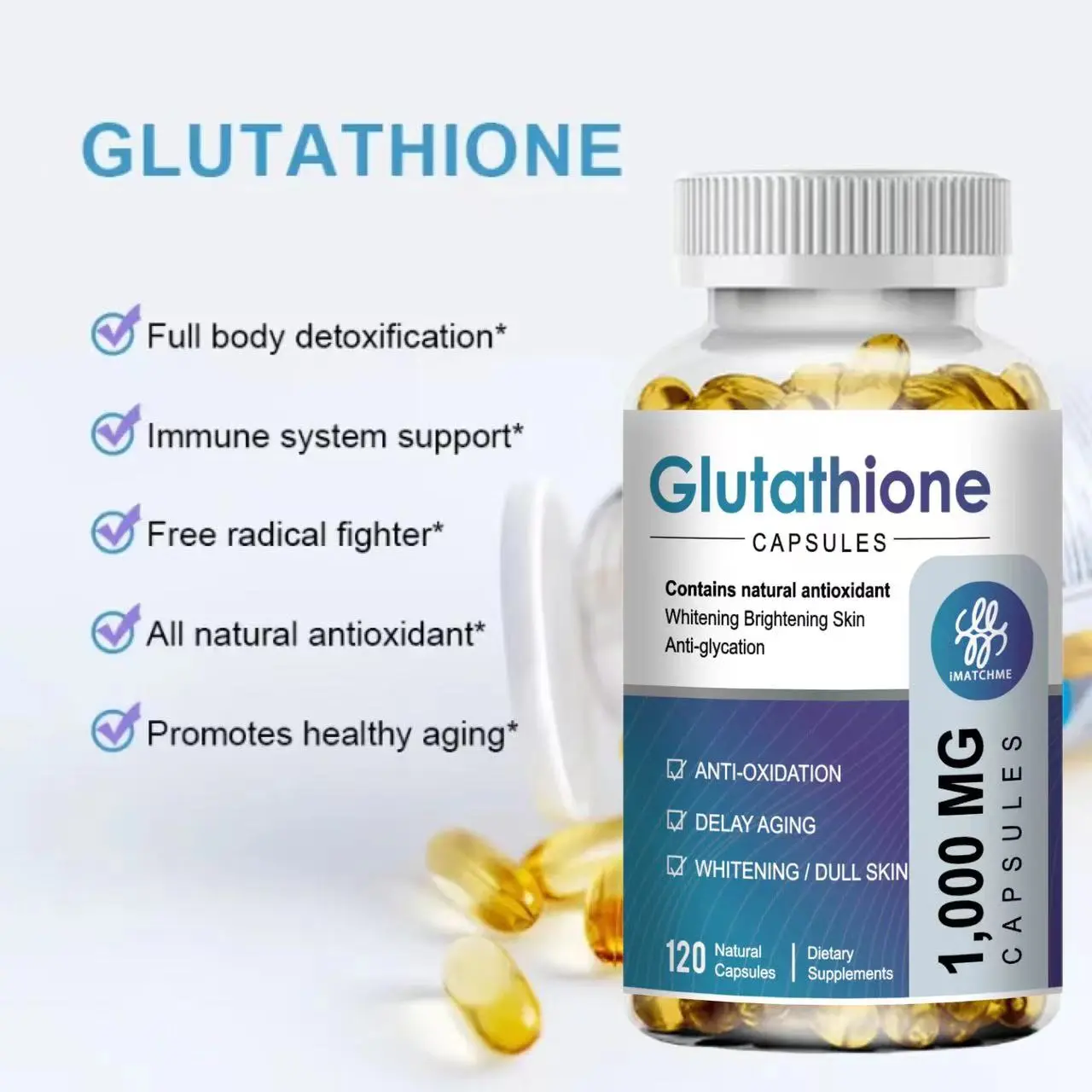 L-Glutathione Capsules Powerful Whitening Reduce Dull Skin Supplement Collagen 1000mg Antioxidant Anti-Aging Boosting Immunity - TikTok Shop Philippines L-Glutathione Capsules Powerful Whitening Reduce Dull Skin Supplement Collagen 1000mg Antioxidant Anti-Aging Boosting Immunity - TikTok Shop Philippines