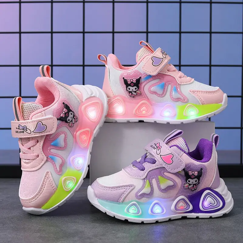 Giày kurumi, giày phát sáng cho bé gái, giày thể thao kurumi cho bé gái rất mềm êm chân mẫu mới nḣất Hot Sandal 3