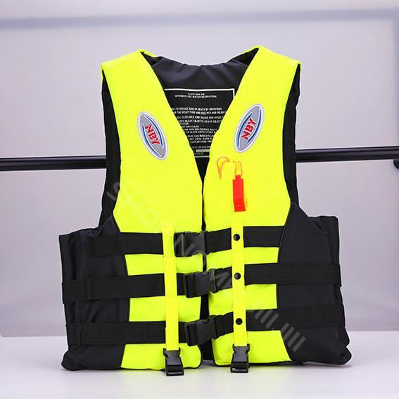 JiiiJiii High buoyancy adult life jacket Children life vest Thickened neoprene fabric Life jackets Outdoor aquatic emergency products Surfing, rafting, swimming, boating equipment 7